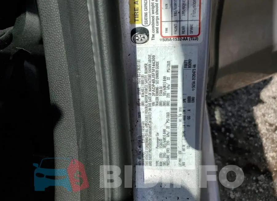 3FADP4BJ5FM144309 Photo# 13