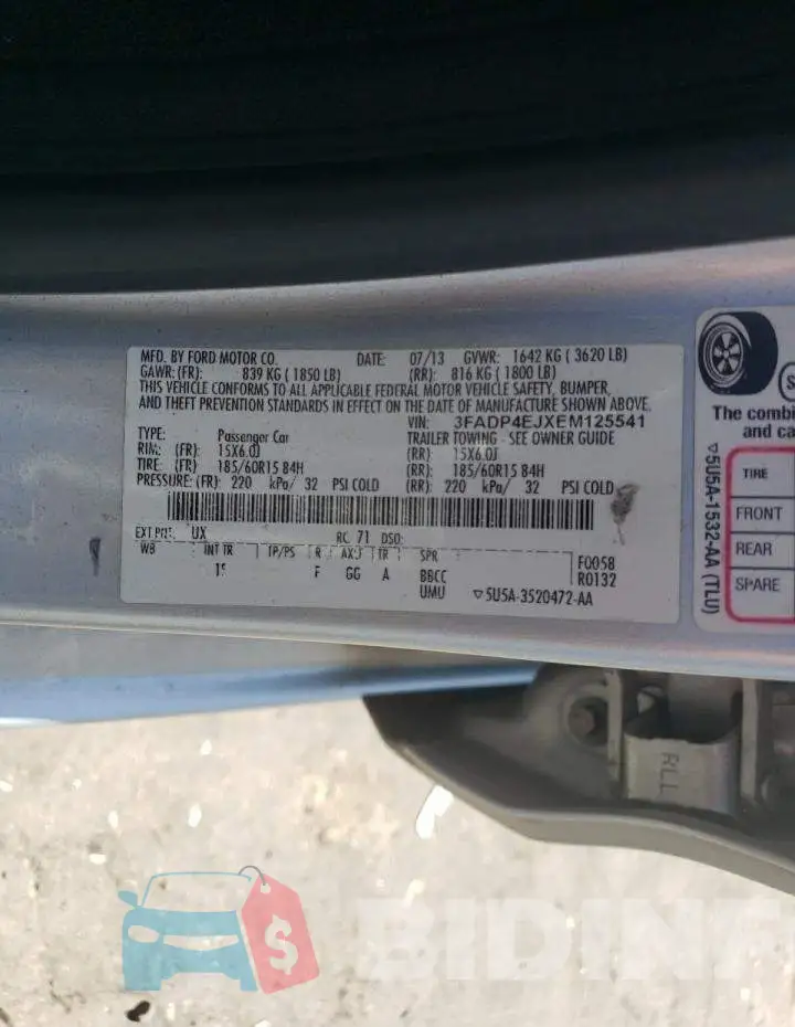 3FADP4EJXEM125541 Photo# 12