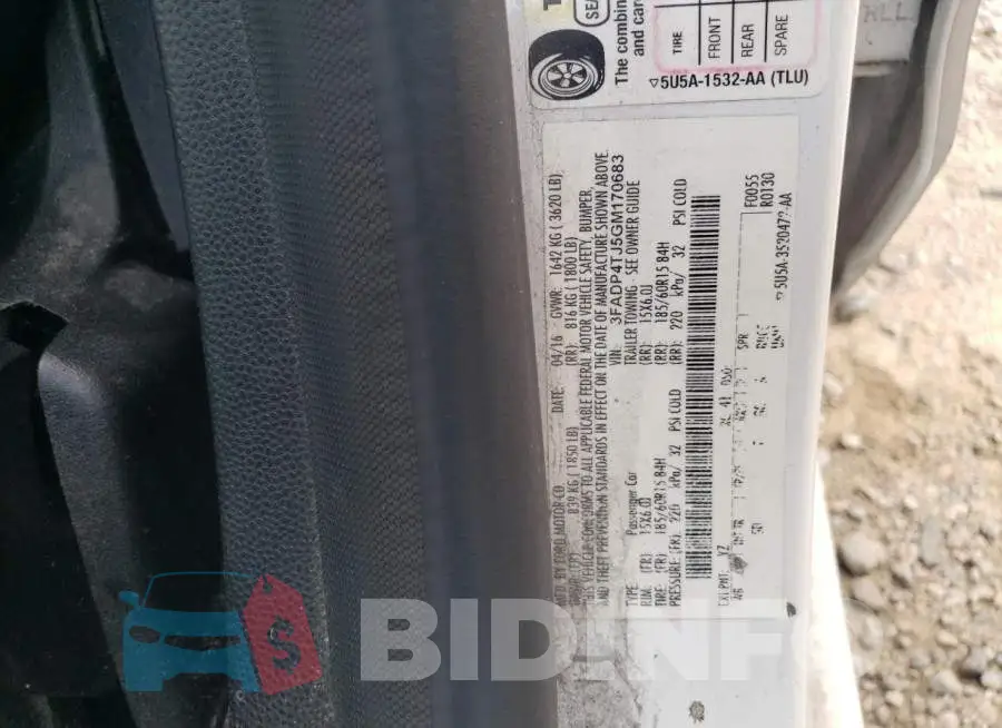 3FADP4TJ5GM170683 Photo# 12