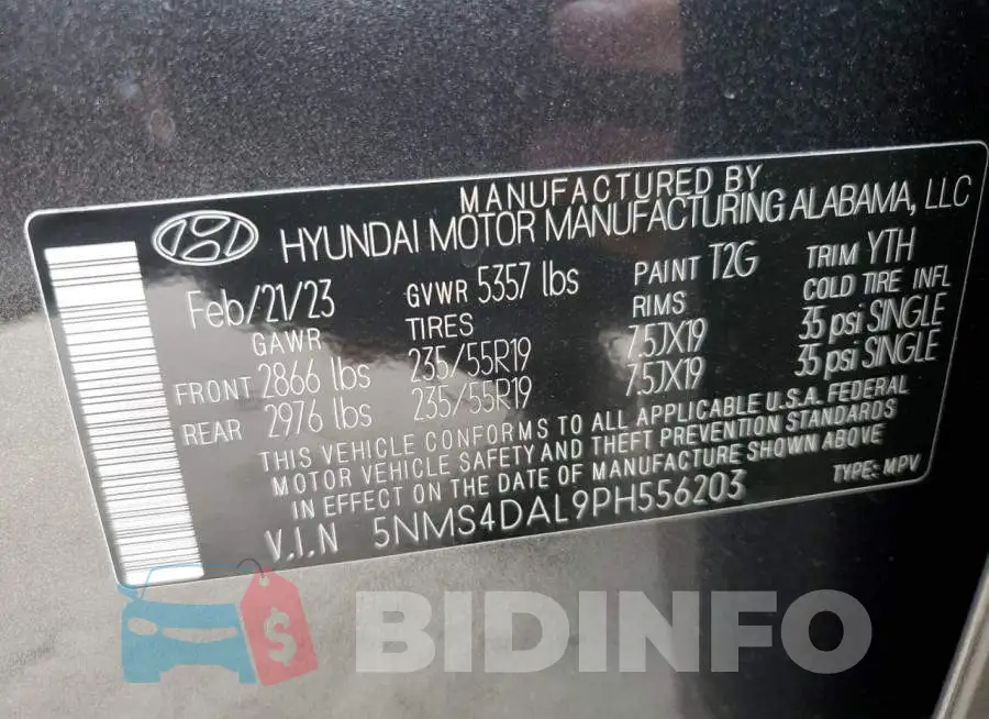 5NMS4DAL9PH556203 Photo# 14