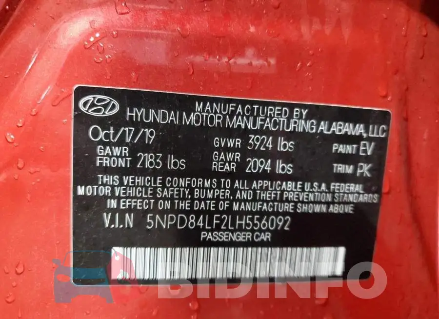 5NPD84LF2LH556092 Photo# 12