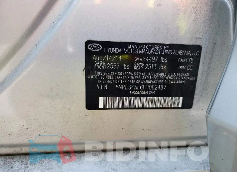 5NPE34AF6FH062487 Photo# 13