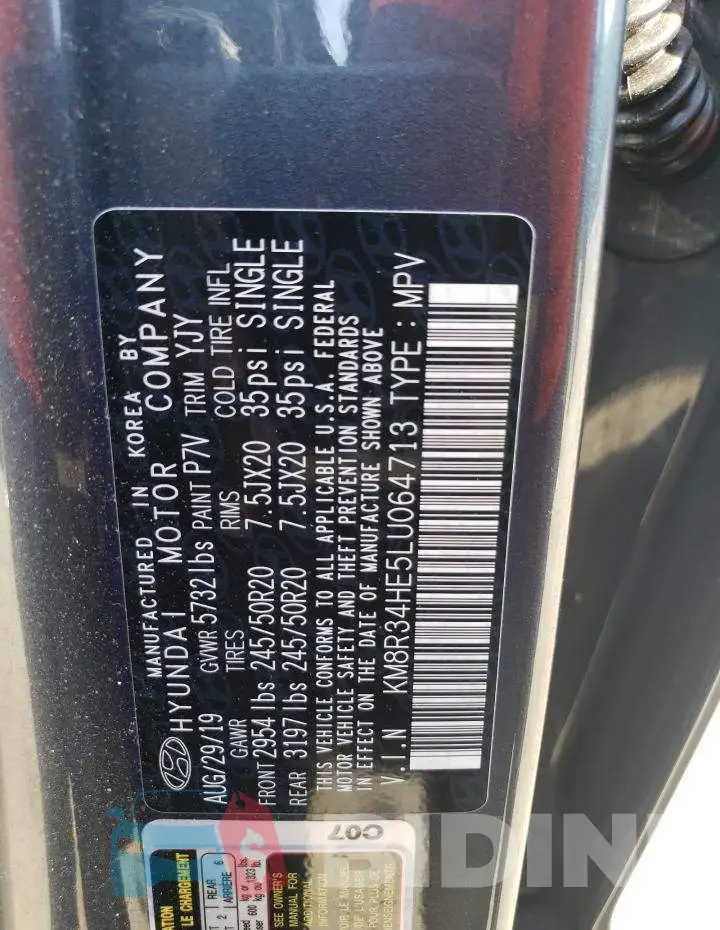 KM8R34HE5LU064713 Photo# 13