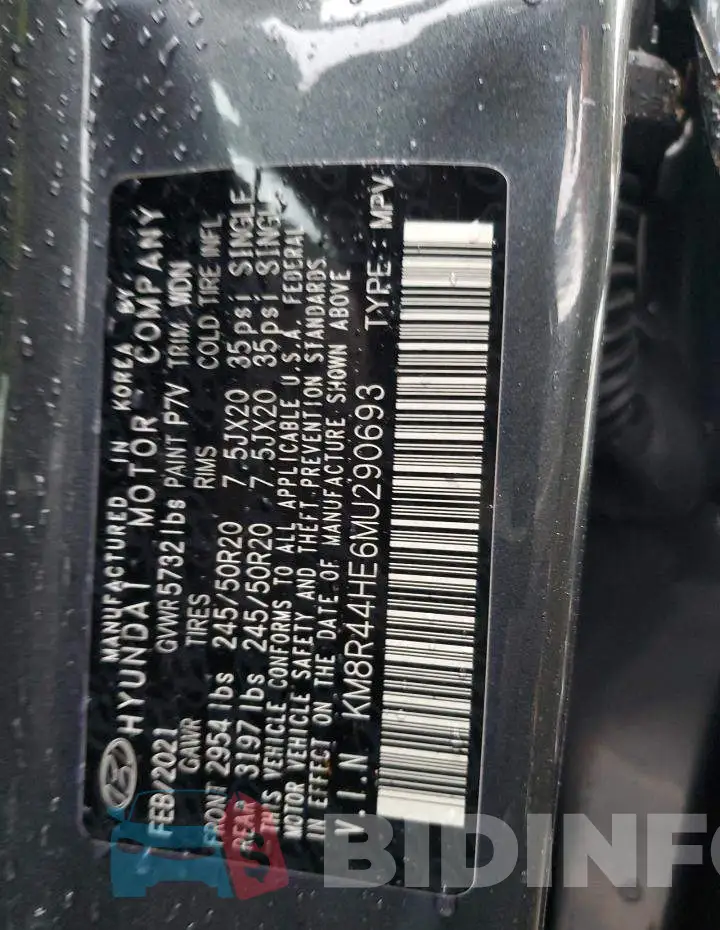 KM8R44HE6MU290693 Photo# 12