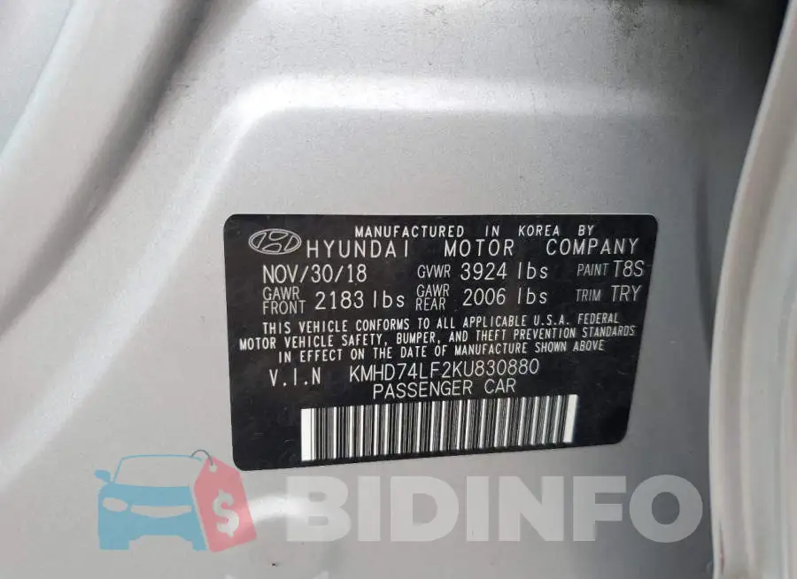 KMHD74LF2KU830880 Photo# 12
