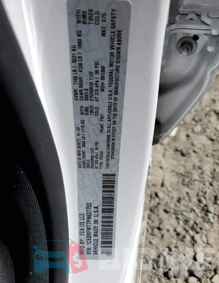 1C6SRFMT7PN637753 Photo# 12