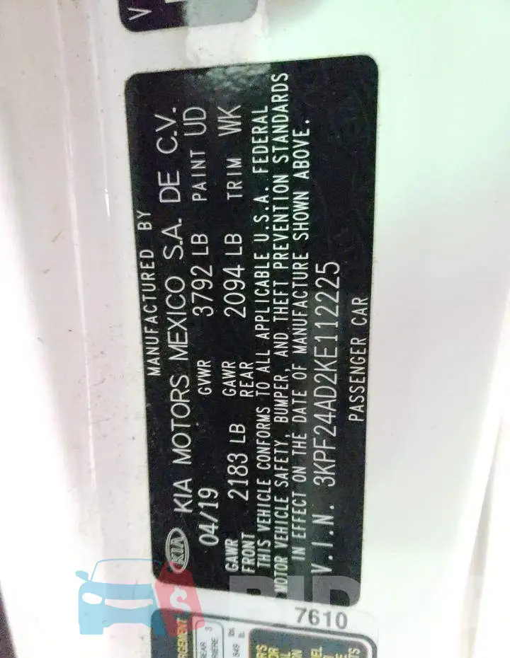 3KPF24AD2KE112225 Photo# 12