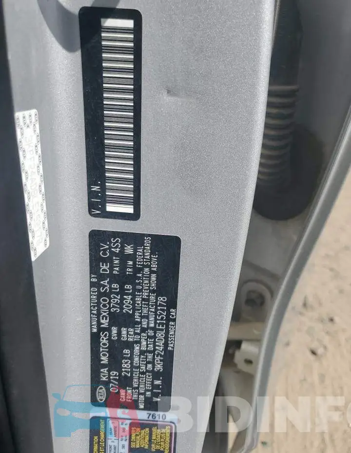 3KPF24AD8LE152178 Photo# 12
