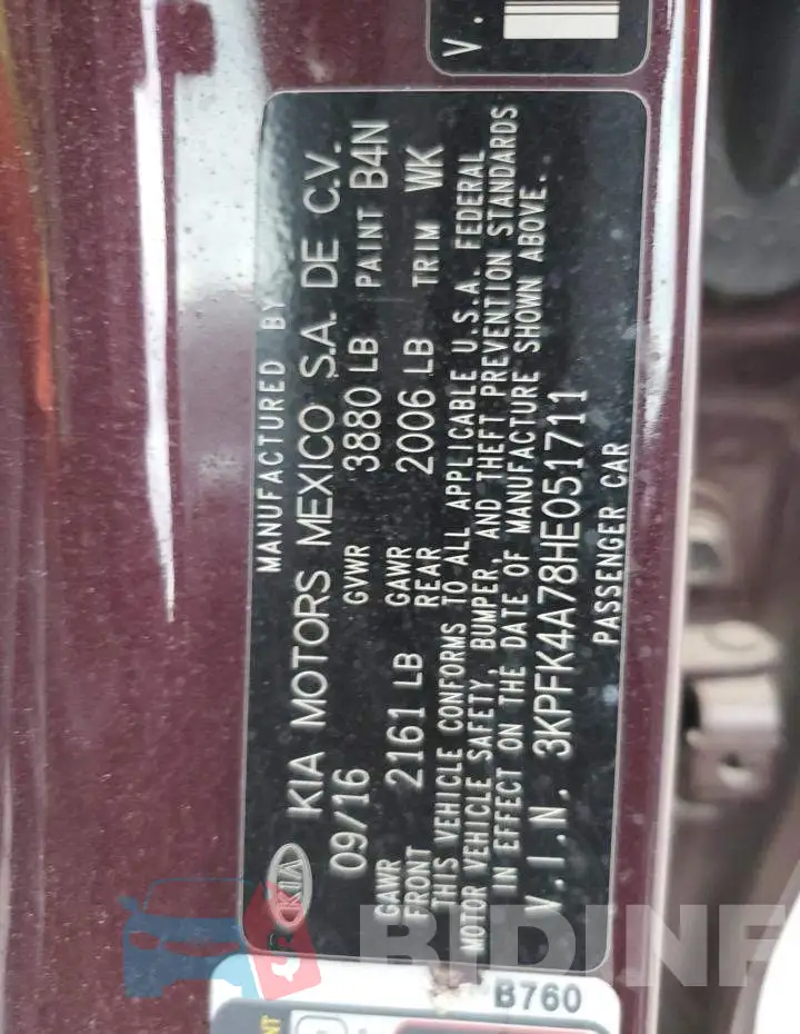 3KPFK4A78HE051711 Photo# 12