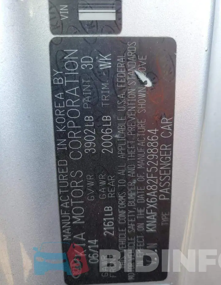 KNAFX6A82F5298864 Photo# 12