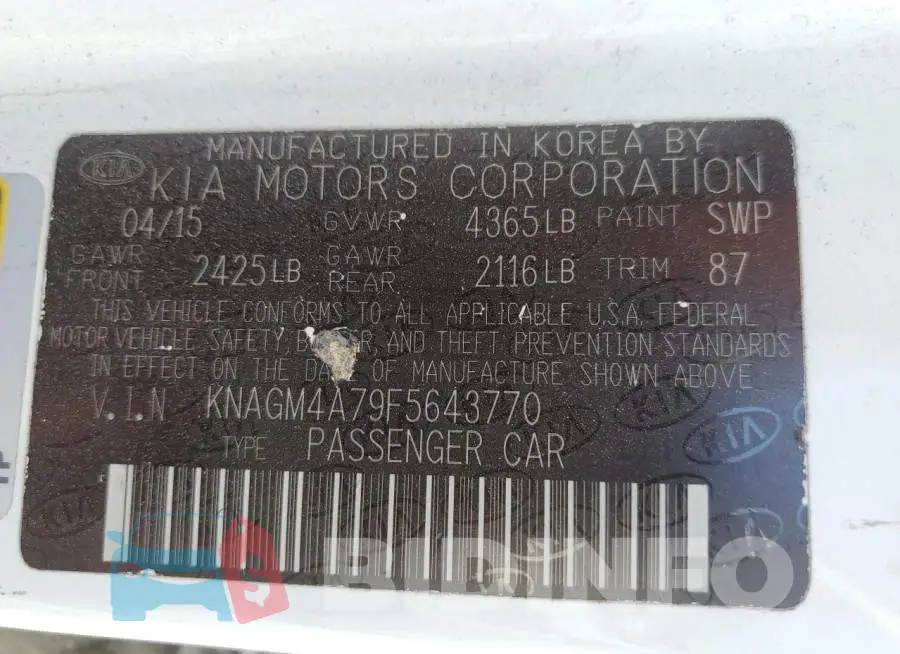KNAGM4A79F5643770 Photo# 13