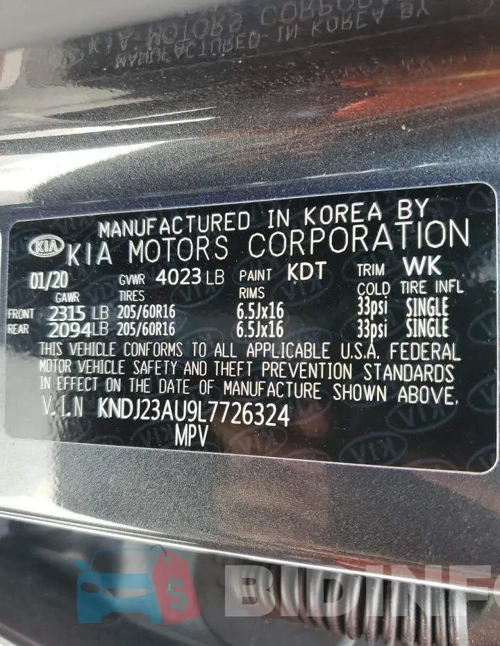 KNDJ23AU9L7726324 Photo# 13