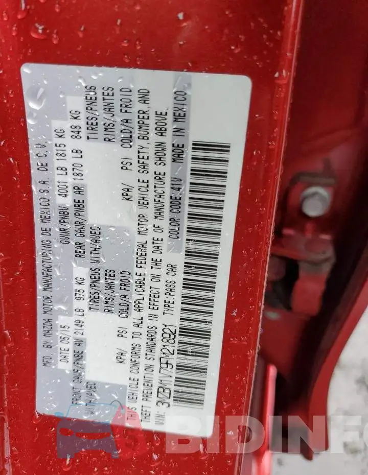 3MZBM1V79FM218921 Photo# 12