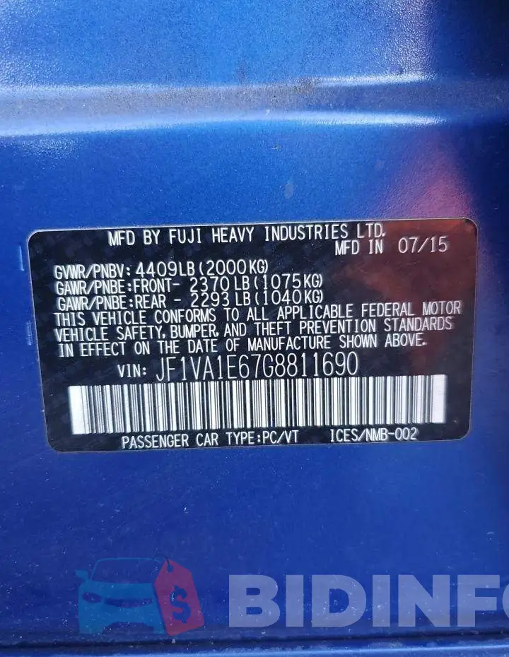 JF1VA1E67G8811690 Photo# 13