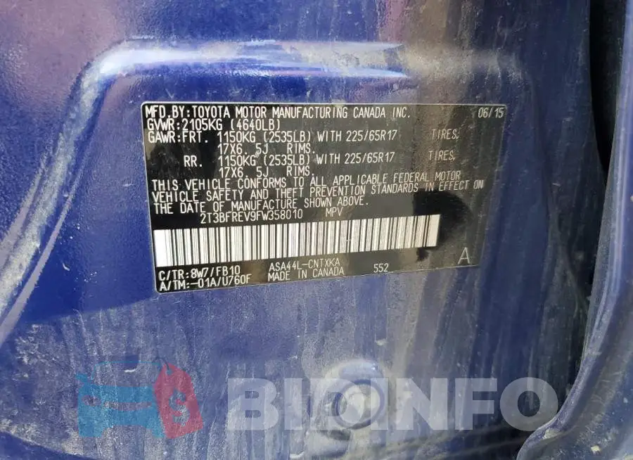 2T3BFREV9FW358010 Photo# 14