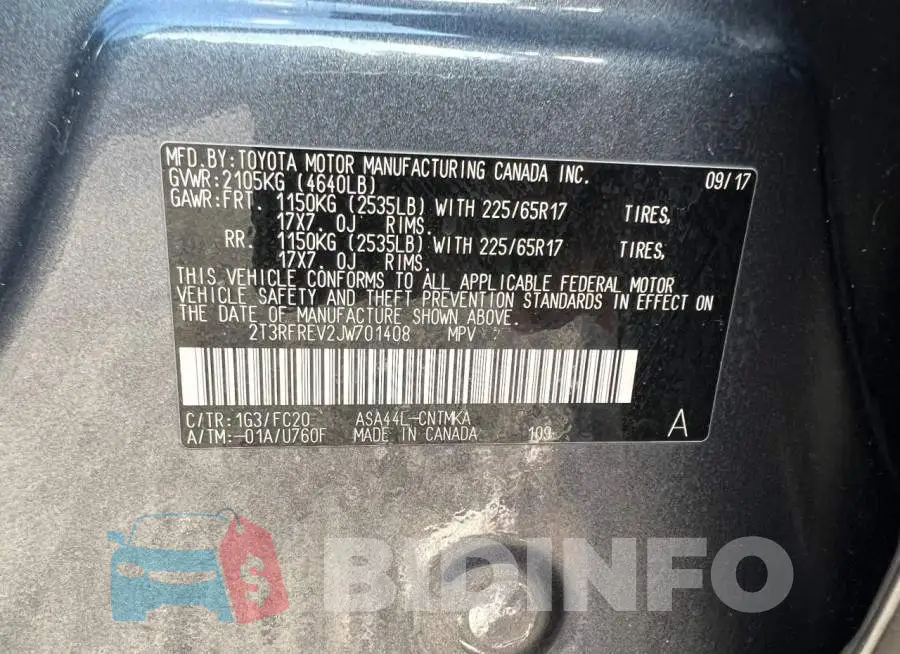 2T3RFREV2JW701408 Photo# 10