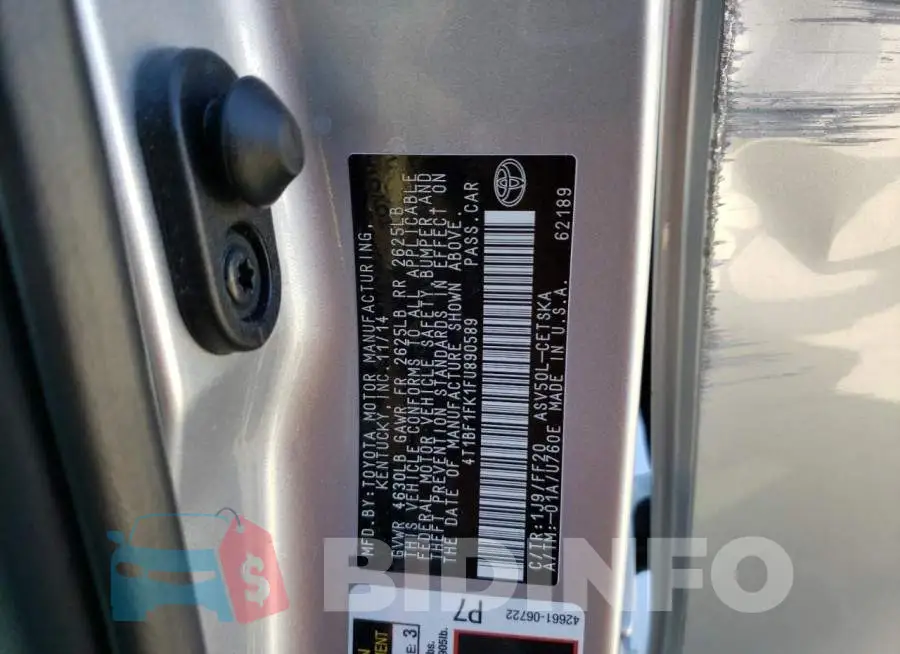 4T1BF1FK1FU890589 Photo# 12