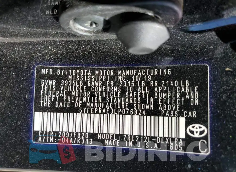 5YFEPRAE3LP076824 Photo# 13