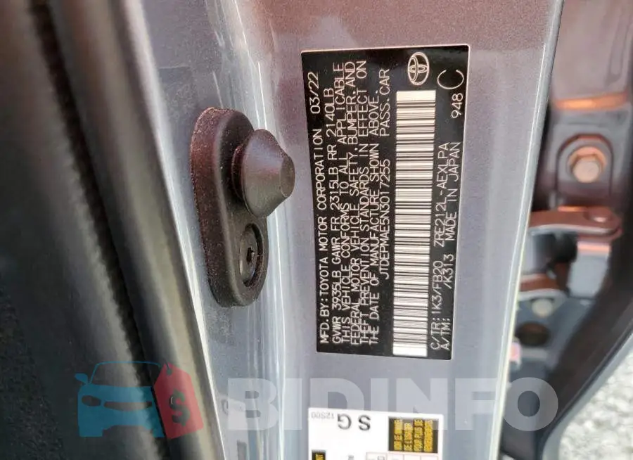 JTDEPMAE5N3017255 Photo# 13