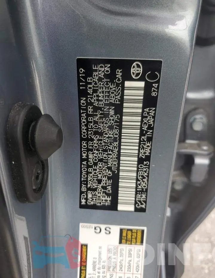 JTDEPRAE8LJ087175 Photo# 12