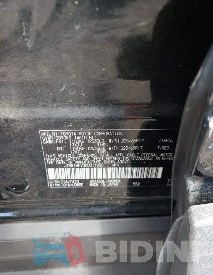 JTMW1RFV3KD011925 Photo# 13
