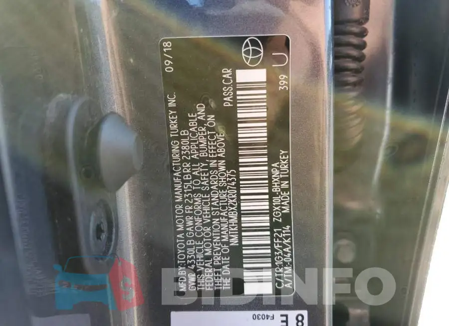 NMTKHMBX2KR074375 Photo# 13