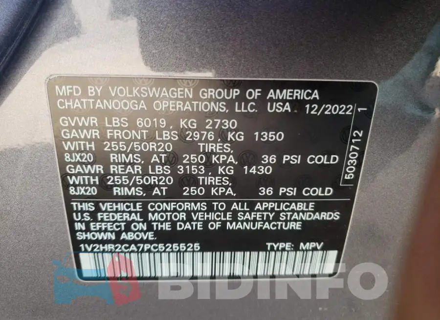 1V2HR2CA7PC525525 Photo# 12