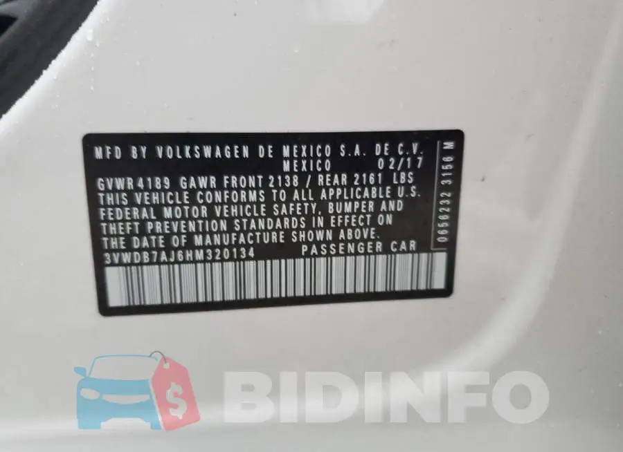 3VWDB7AJ6HM320134 Photo# 13