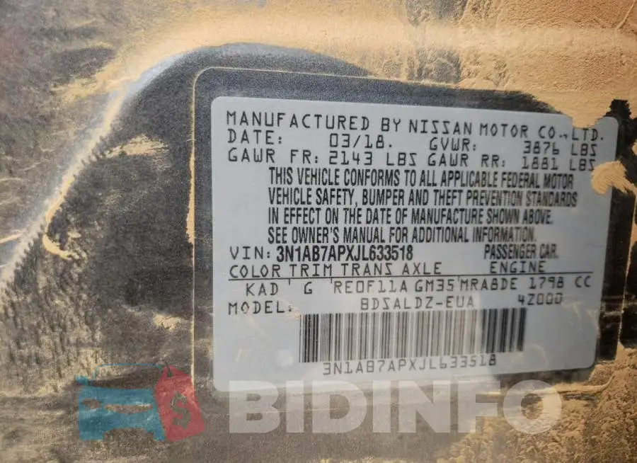 3N1AB7APXJL633518 Photo# 12