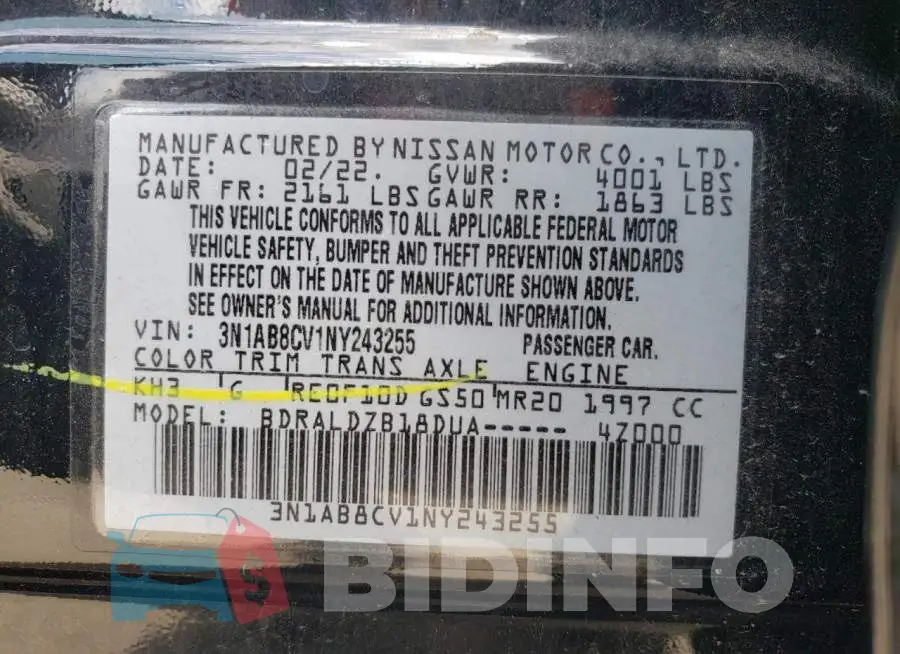 3N1AB8CV1NY243255 Photo# 12