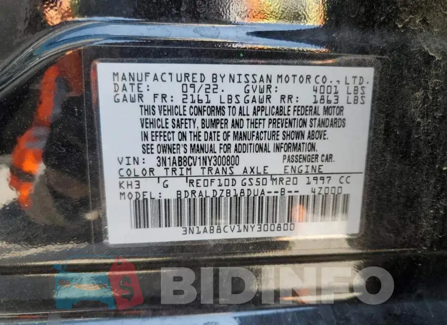 3N1AB8CV1NY300800 Photo# 13