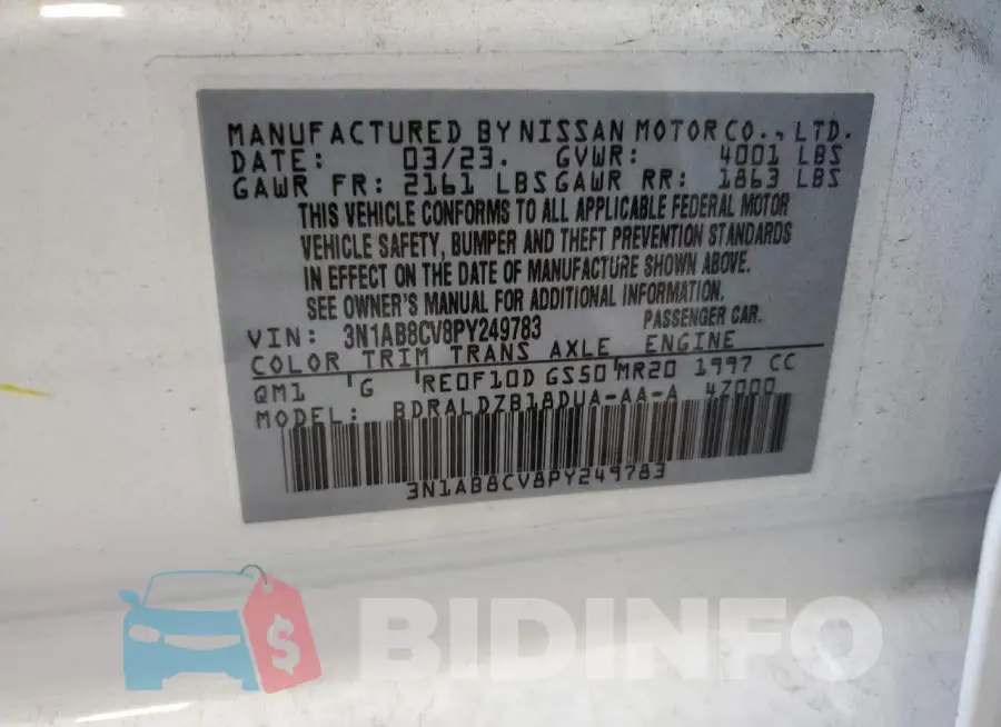 3N1AB8CV8PY249783 Photo# 12