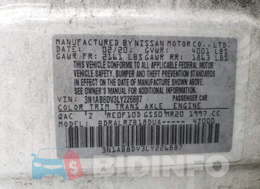 3N1AB8DV3LY226887 Photo# 12