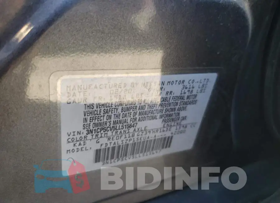 3N1CP5CV5LL515647 Photo# 13