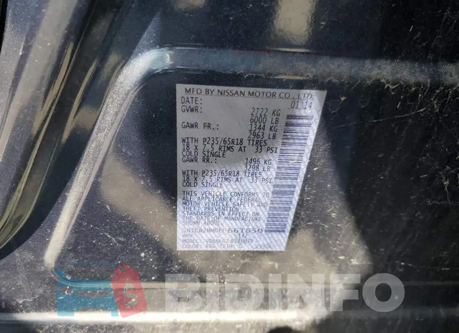 5N1CR2MM0EC661850 Photo# 13