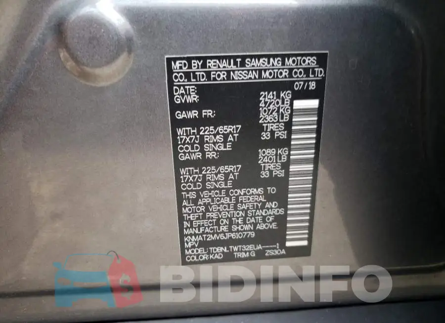 KNMAT2MV6JP610779 Photo# 12