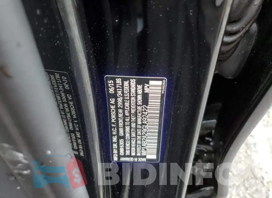 WP1AB2A29GLA92422 Photo# 14