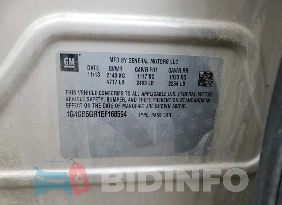 1G4GB5GR1EF168594 Photo# 12