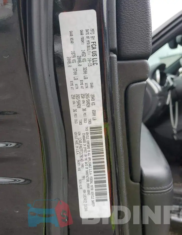 1C4RJFAG7FC178143 Photo# 13