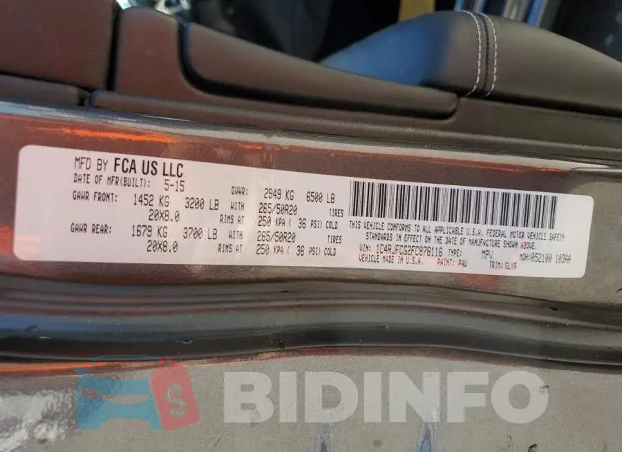 1C4RJFCG2FC878116 Photo# 13