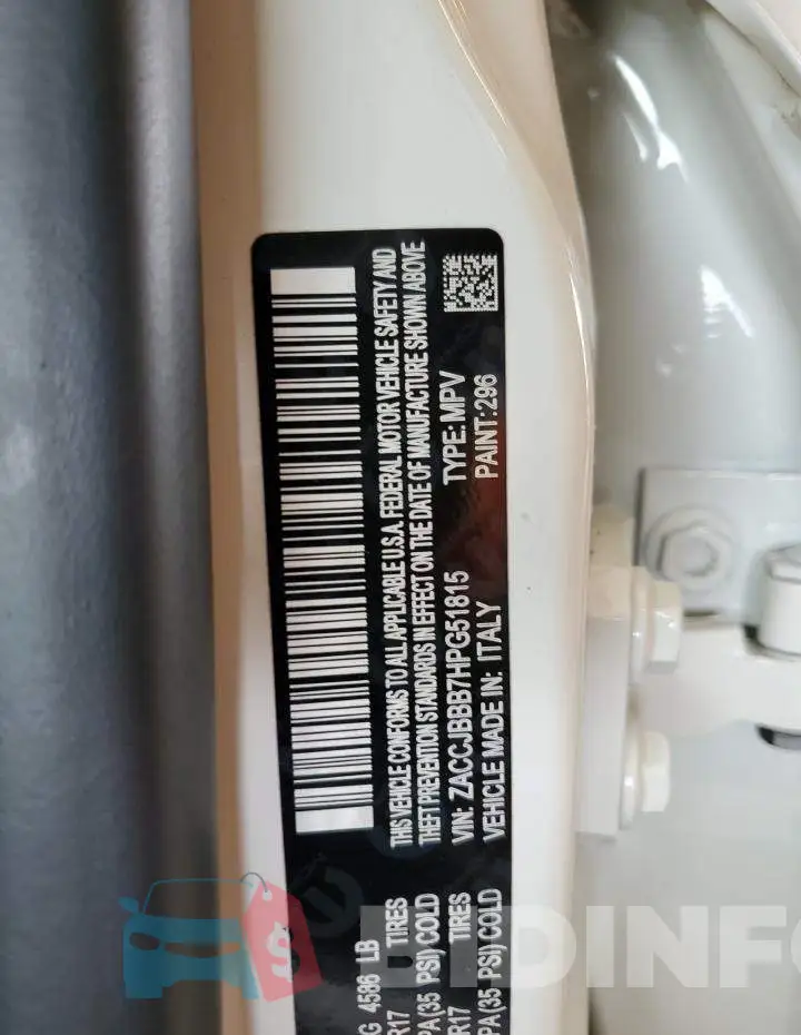 ZACCJBBB7HPG51815 Photo# 13