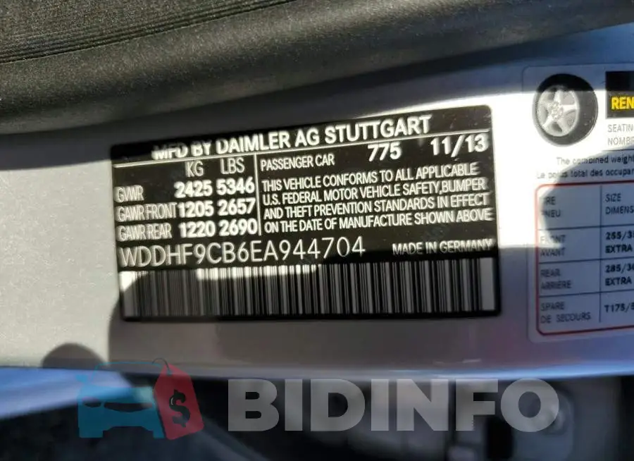 WDDHF9CB6EA944704 Photo# 12
