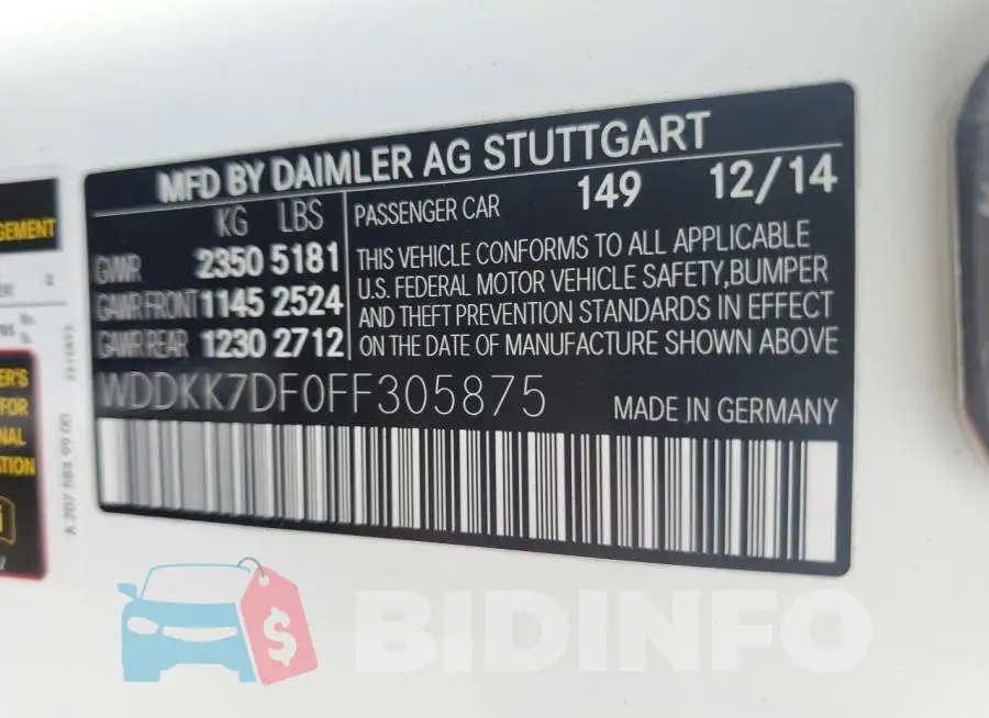 WDDKK7DF0FF305875 Photo# 12