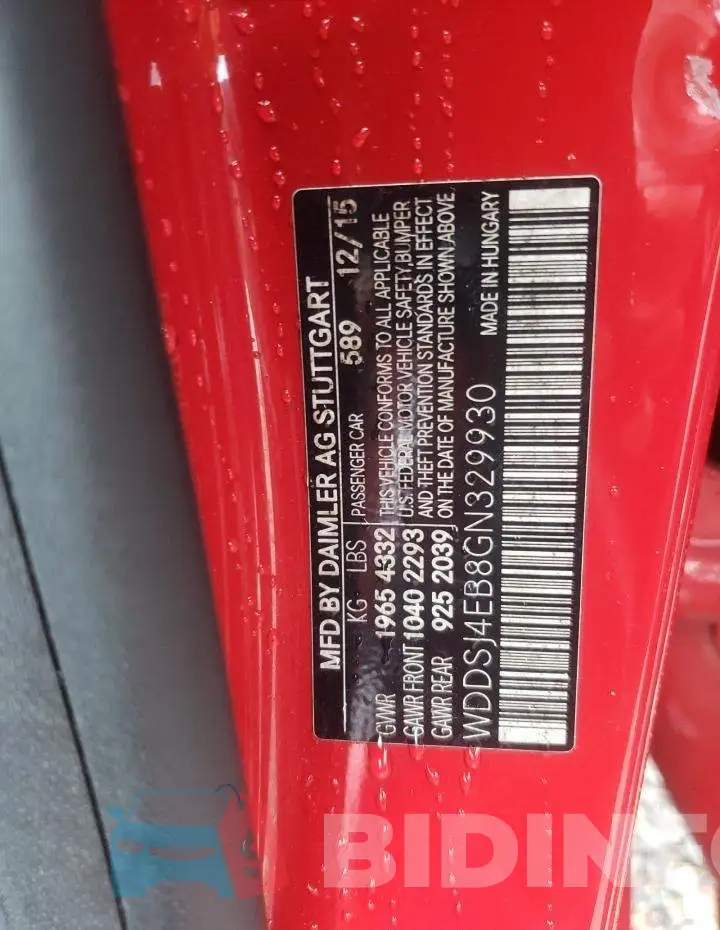 WDDSJ4EB8GN329930 Photo# 12