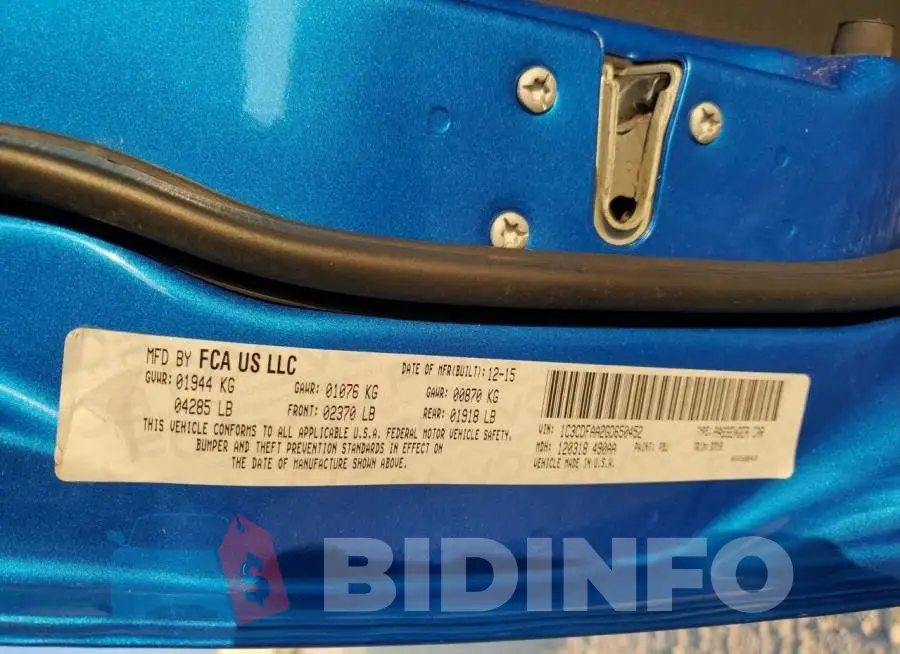 1C3CDFAA2GD650452 Photo# 12