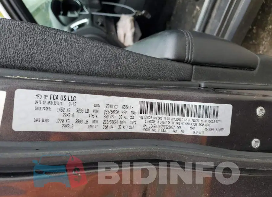 1C4RDJDG7FC121057 Photo# 12