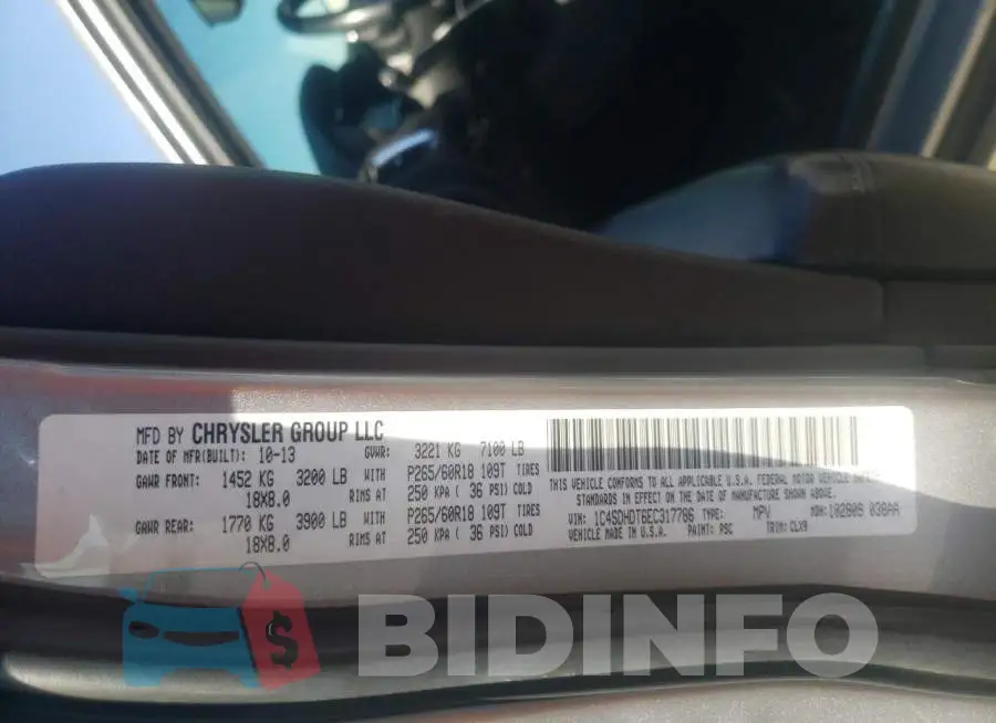 1C4SDHDT6EC317786 Photo# 13