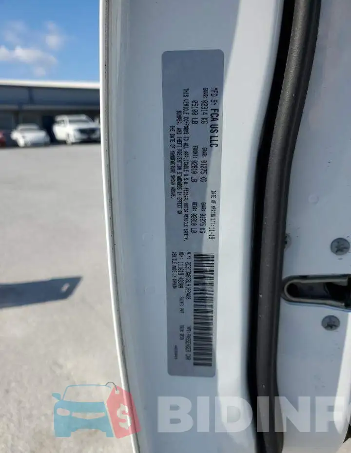 2C3CDXBG8LH102400 Photo# 12
