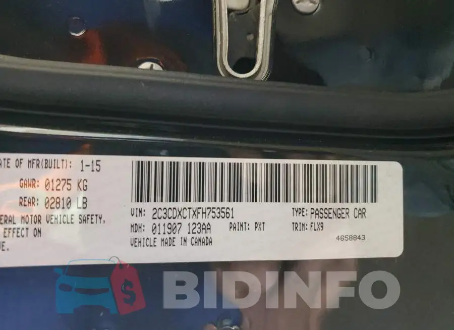 2C3CDXCTXFH753561 Photo# 12