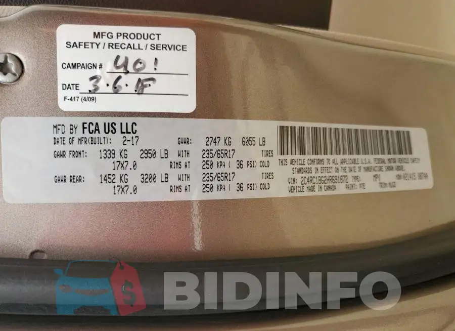 2C4RC1BG2HR691872 Photo# 13